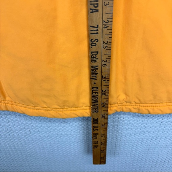 Vintage LL Bean Half Zip Pullover Thinsulate Jacket Women Small Orange Hooded - Picture 9 of 9